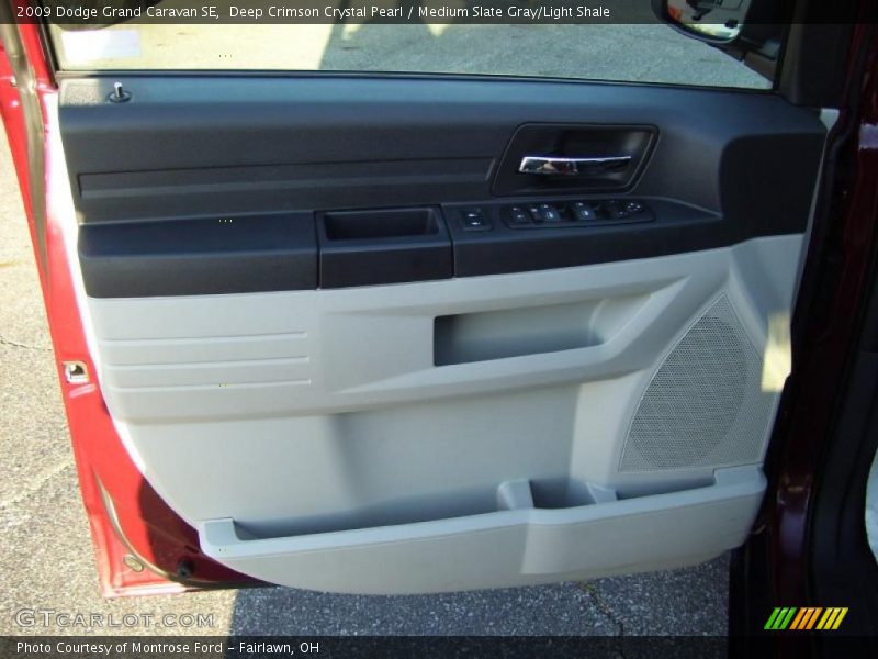 Deep Crimson Crystal Pearl / Medium Slate Gray/Light Shale 2009 Dodge Grand Caravan SE