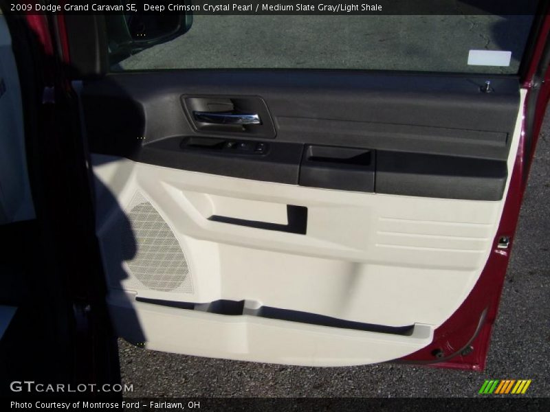 Deep Crimson Crystal Pearl / Medium Slate Gray/Light Shale 2009 Dodge Grand Caravan SE