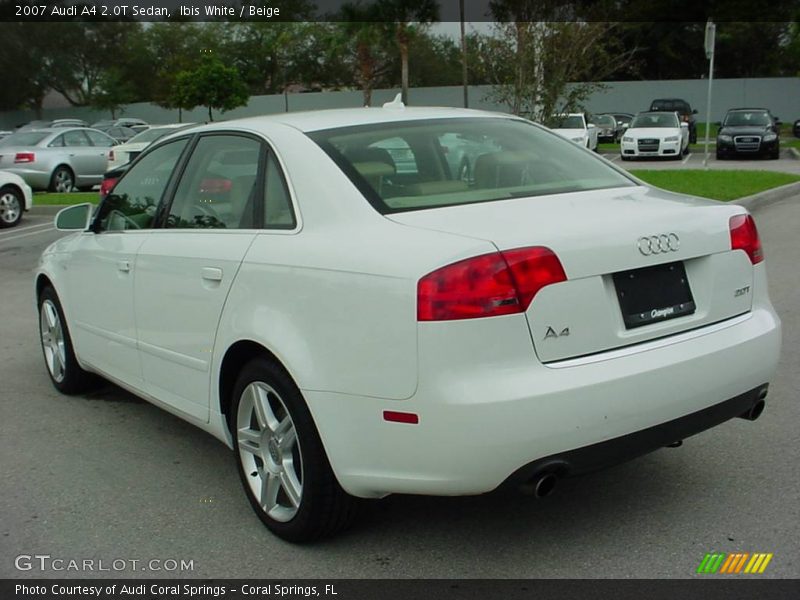 Ibis White / Beige 2007 Audi A4 2.0T Sedan