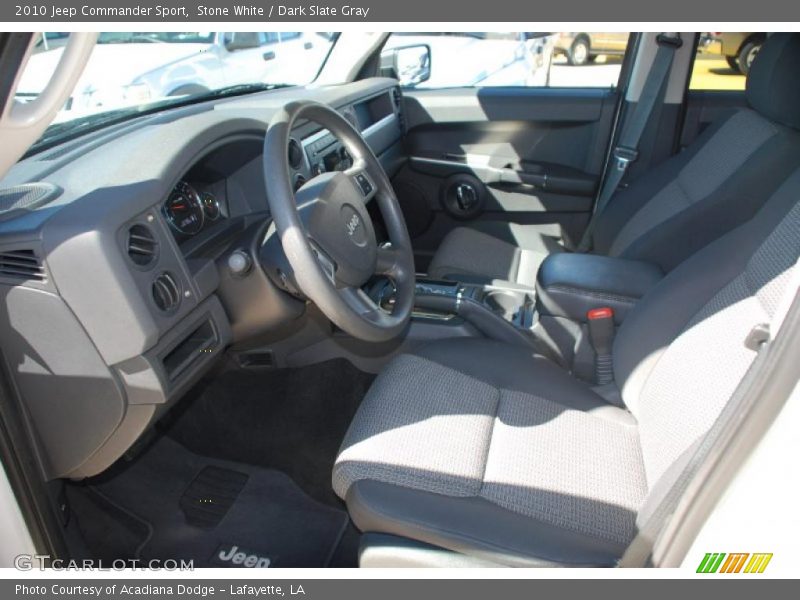 Stone White / Dark Slate Gray 2010 Jeep Commander Sport