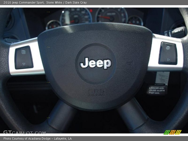 Stone White / Dark Slate Gray 2010 Jeep Commander Sport