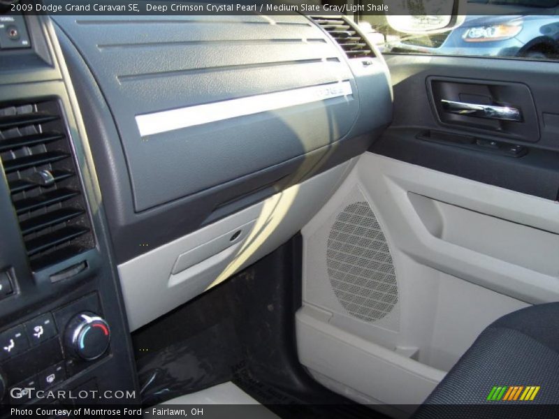 Deep Crimson Crystal Pearl / Medium Slate Gray/Light Shale 2009 Dodge Grand Caravan SE