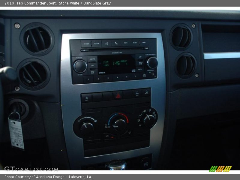 Stone White / Dark Slate Gray 2010 Jeep Commander Sport