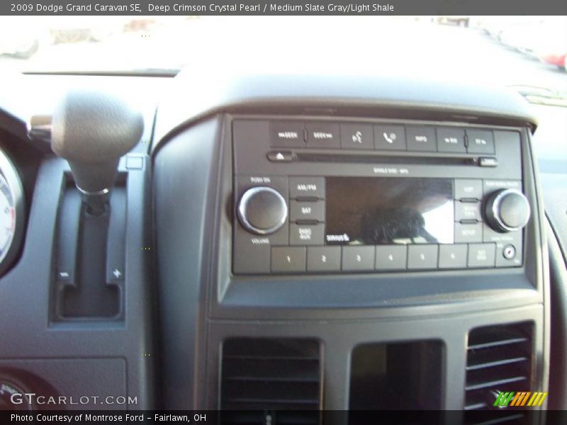 Deep Crimson Crystal Pearl / Medium Slate Gray/Light Shale 2009 Dodge Grand Caravan SE