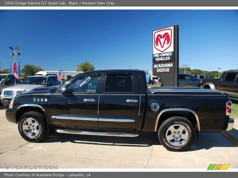Black / Medium Slate Gray 2006 Dodge Dakota SLT Quad Cab