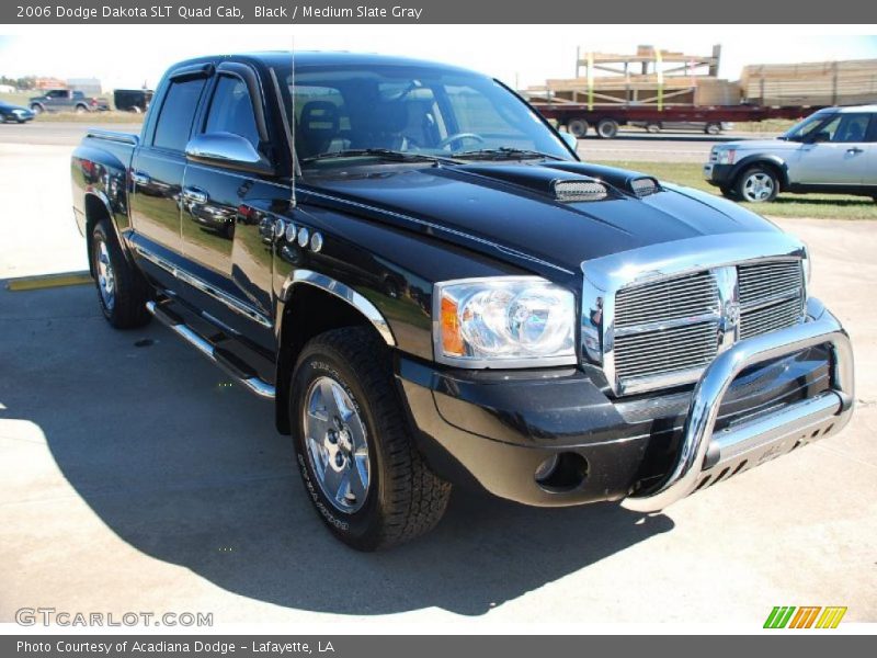 Black / Medium Slate Gray 2006 Dodge Dakota SLT Quad Cab