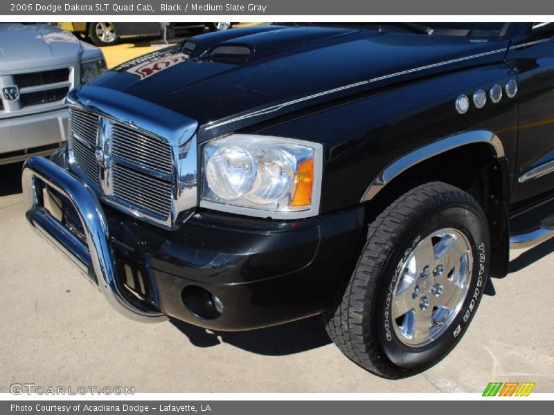Black / Medium Slate Gray 2006 Dodge Dakota SLT Quad Cab