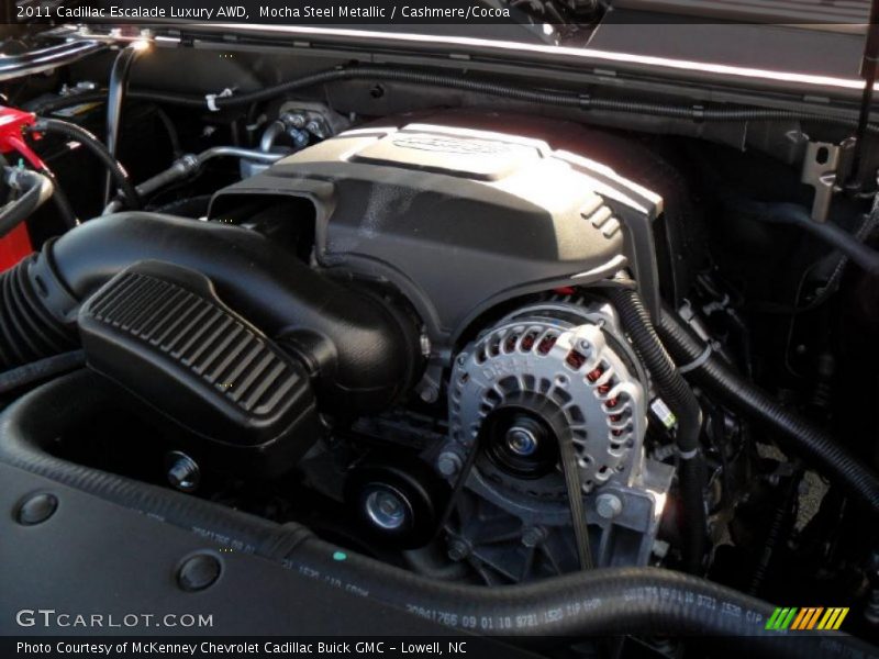  2011 Escalade Luxury AWD Engine - 6.2 Liter OHV 16-Valve VVT Flex-Fuel V8