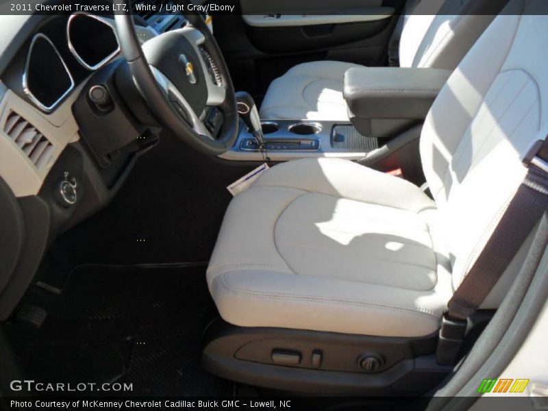 White / Light Gray/Ebony 2011 Chevrolet Traverse LTZ