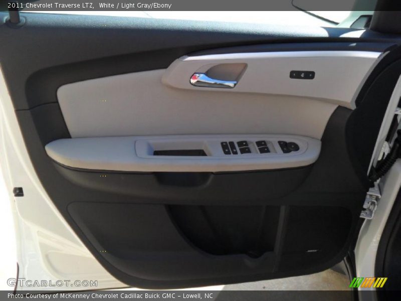 White / Light Gray/Ebony 2011 Chevrolet Traverse LTZ