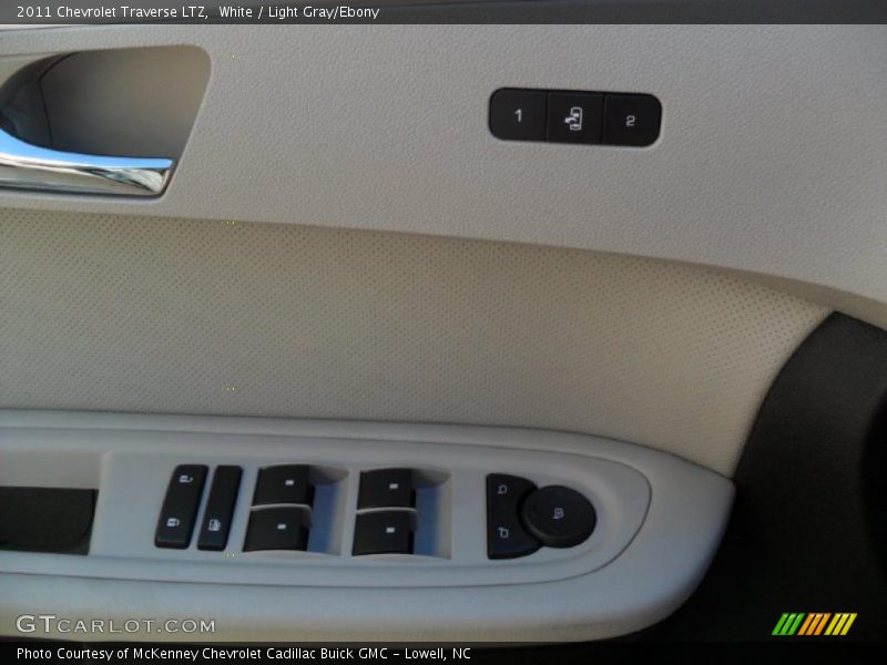 White / Light Gray/Ebony 2011 Chevrolet Traverse LTZ