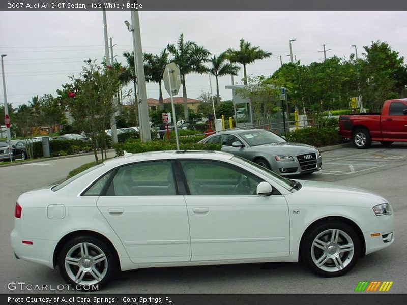 Ibis White / Beige 2007 Audi A4 2.0T Sedan