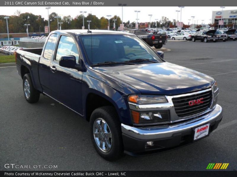 Navy Blue / Ebony 2011 GMC Canyon SLE Extended Cab