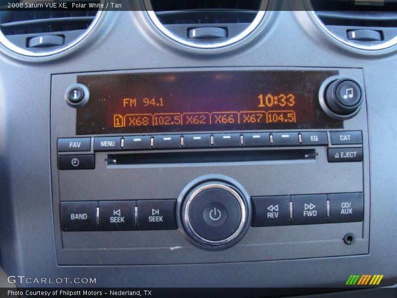 Controls of 2008 VUE XE