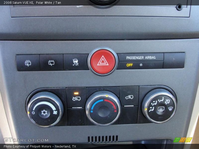 Controls of 2008 VUE XE
