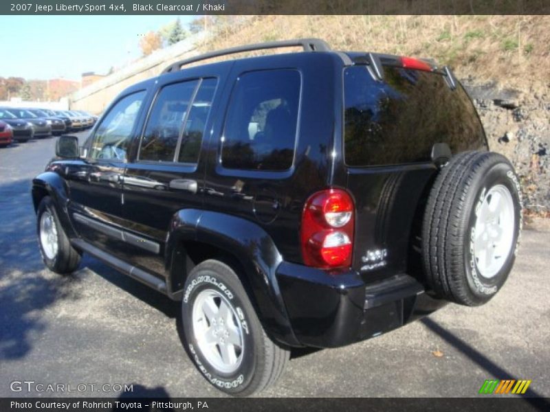 Black Clearcoat / Khaki 2007 Jeep Liberty Sport 4x4