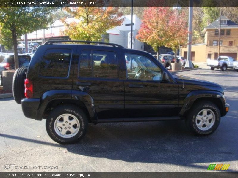 Black Clearcoat / Khaki 2007 Jeep Liberty Sport 4x4