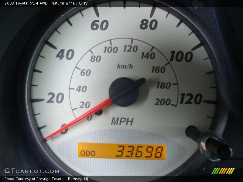 Natural White / Gray 2003 Toyota RAV4 4WD