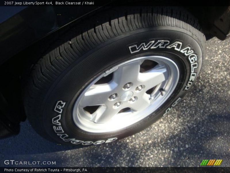 Black Clearcoat / Khaki 2007 Jeep Liberty Sport 4x4