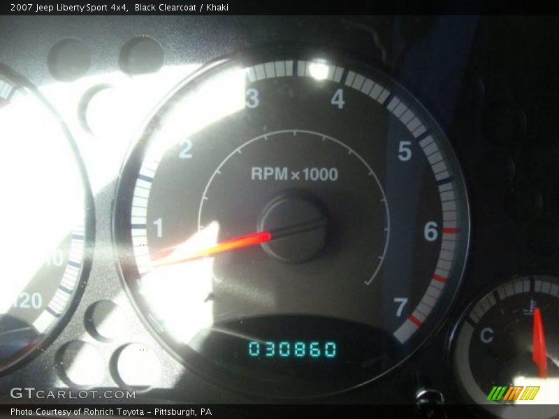 Black Clearcoat / Khaki 2007 Jeep Liberty Sport 4x4