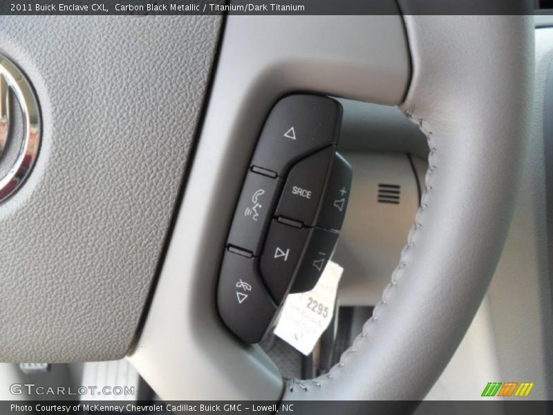 Carbon Black Metallic / Titanium/Dark Titanium 2011 Buick Enclave CXL