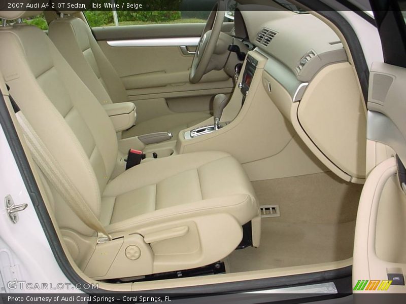 Ibis White / Beige 2007 Audi A4 2.0T Sedan