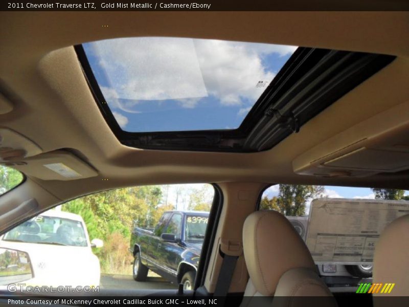 Sunroof of 2011 Traverse LTZ