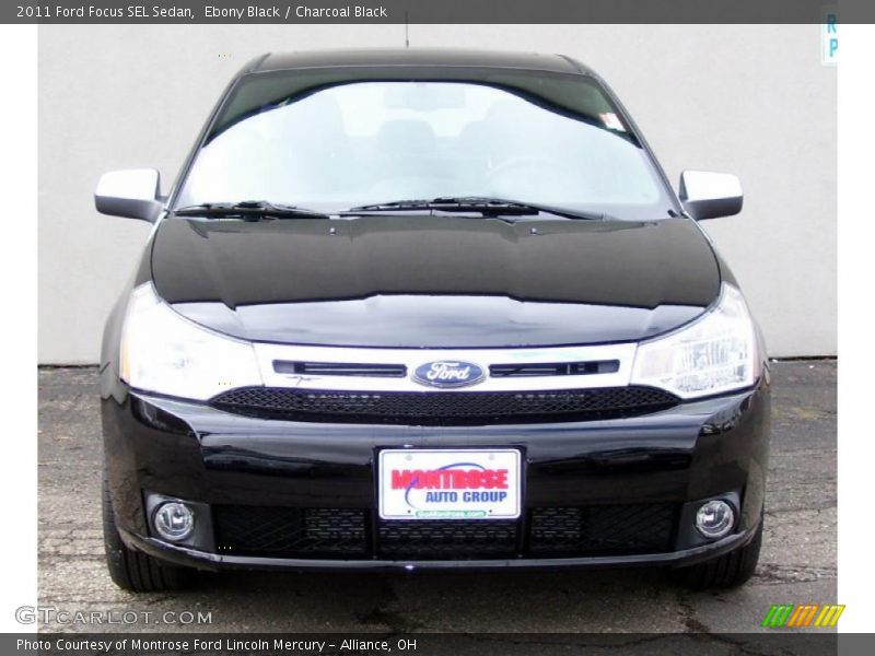 Ebony Black / Charcoal Black 2011 Ford Focus SEL Sedan