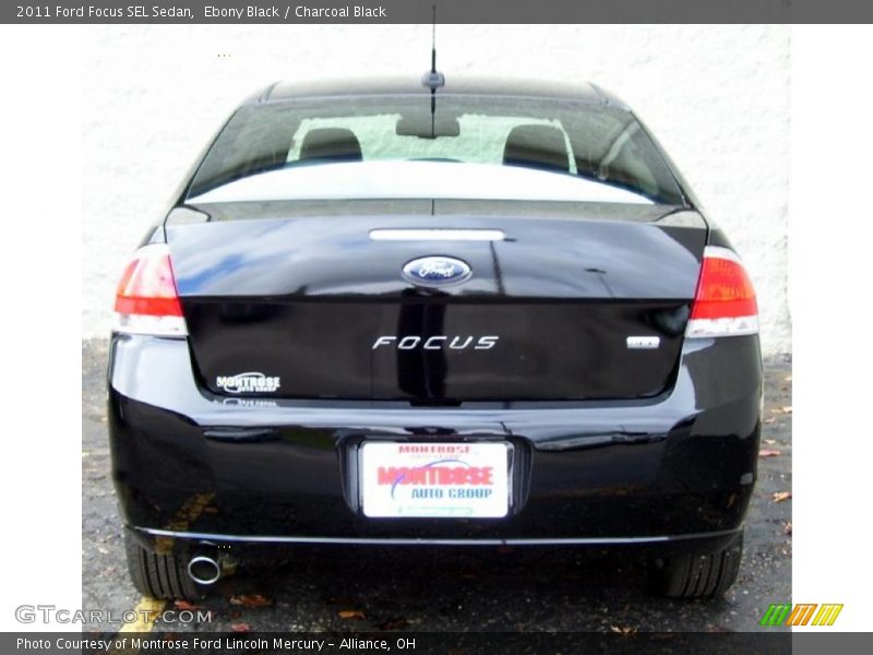 Ebony Black / Charcoal Black 2011 Ford Focus SEL Sedan