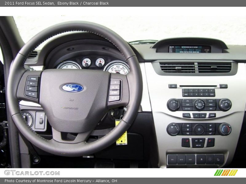 Ebony Black / Charcoal Black 2011 Ford Focus SEL Sedan