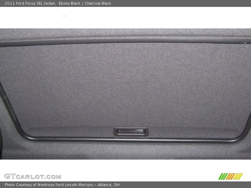 Ebony Black / Charcoal Black 2011 Ford Focus SEL Sedan