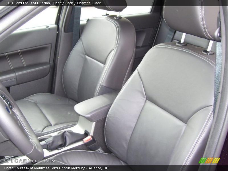 Ebony Black / Charcoal Black 2011 Ford Focus SEL Sedan