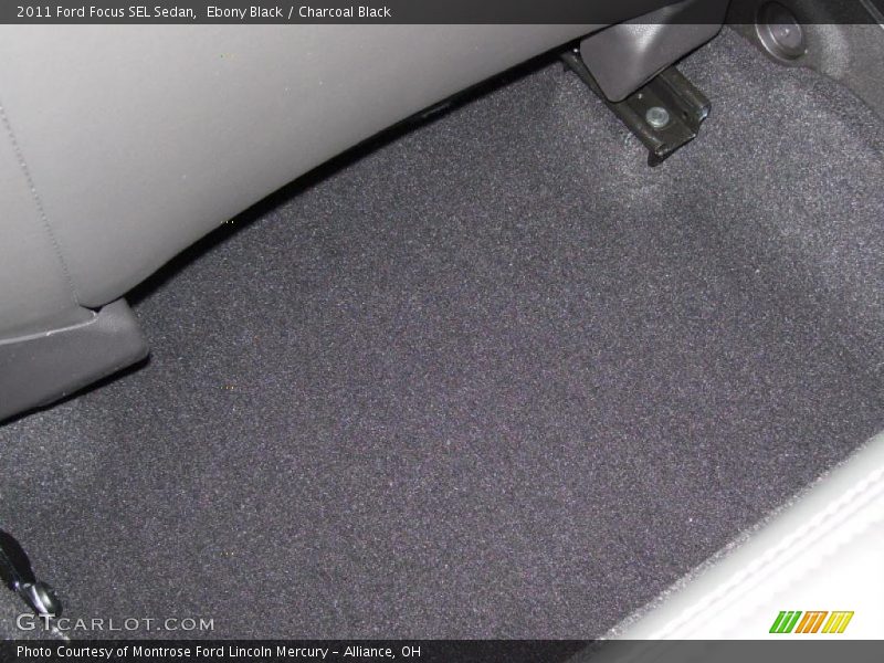 Ebony Black / Charcoal Black 2011 Ford Focus SEL Sedan