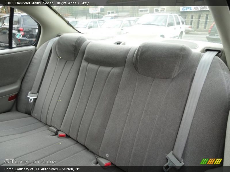 Bright White / Gray 2002 Chevrolet Malibu Sedan