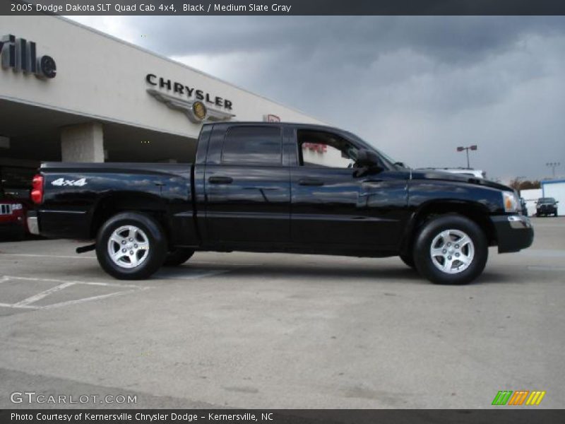 Black / Medium Slate Gray 2005 Dodge Dakota SLT Quad Cab 4x4