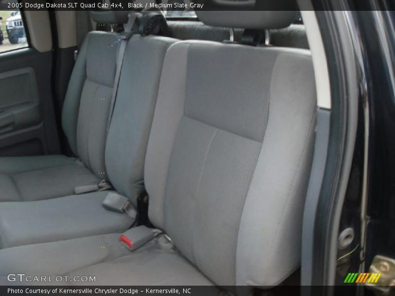 Black / Medium Slate Gray 2005 Dodge Dakota SLT Quad Cab 4x4