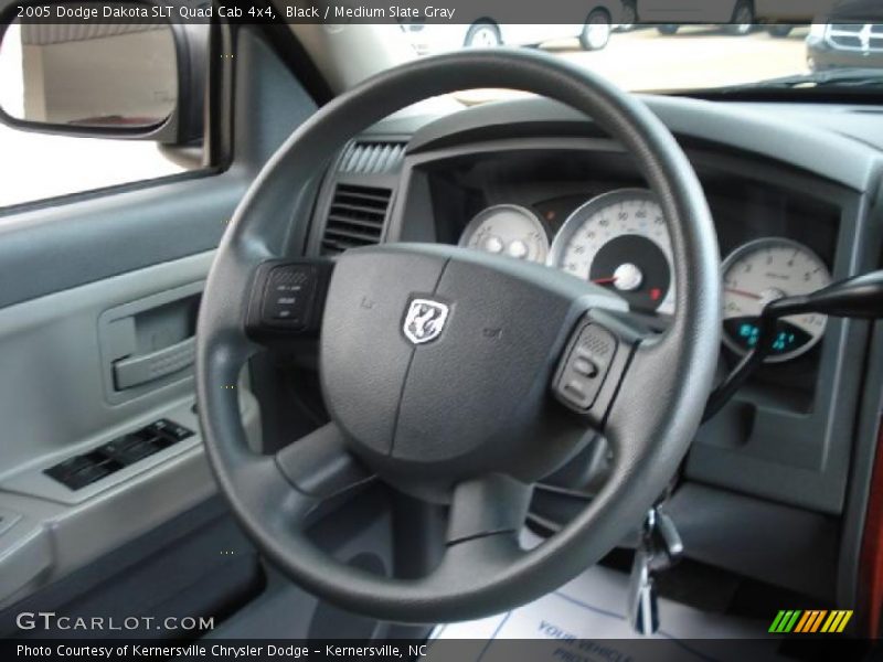 Black / Medium Slate Gray 2005 Dodge Dakota SLT Quad Cab 4x4