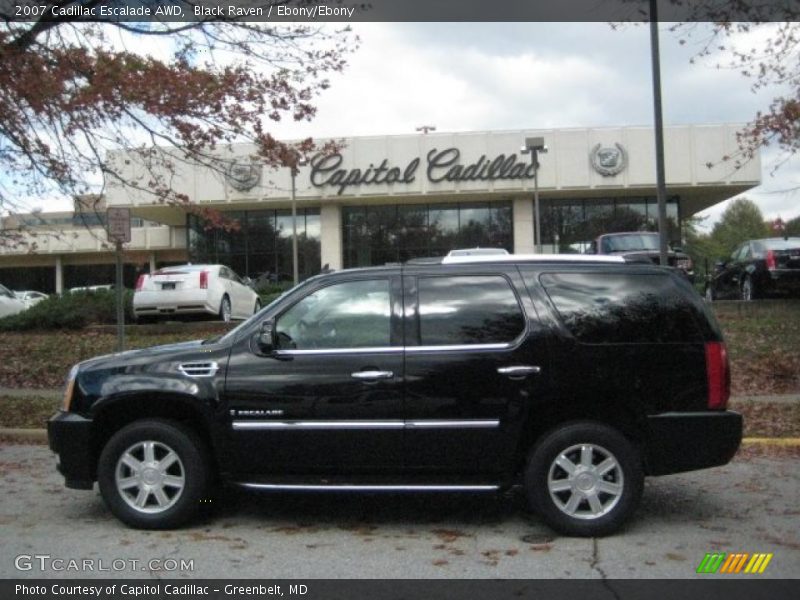 Black Raven / Ebony/Ebony 2007 Cadillac Escalade AWD