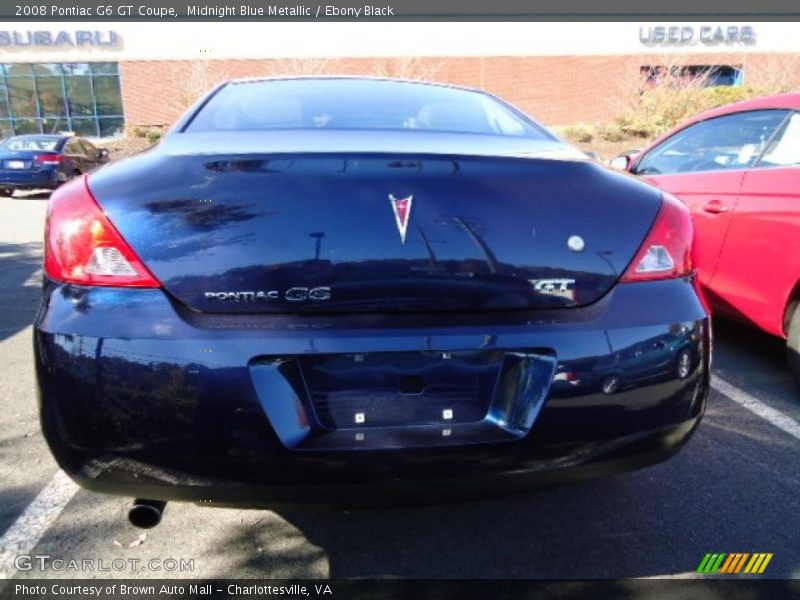 Midnight Blue Metallic / Ebony Black 2008 Pontiac G6 GT Coupe