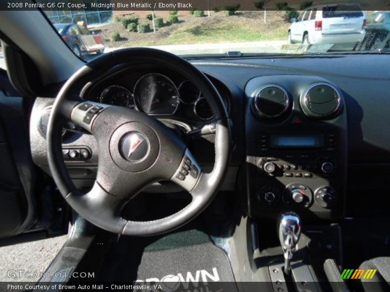 Midnight Blue Metallic / Ebony Black 2008 Pontiac G6 GT Coupe