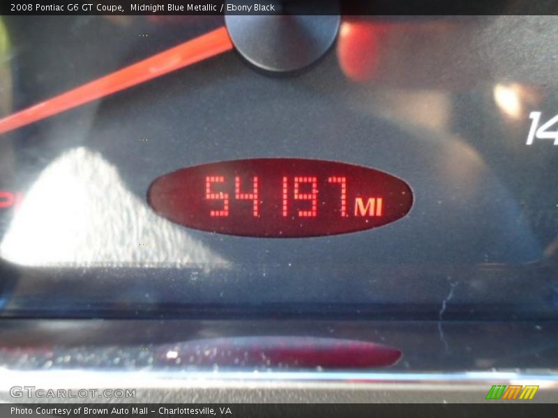 Midnight Blue Metallic / Ebony Black 2008 Pontiac G6 GT Coupe