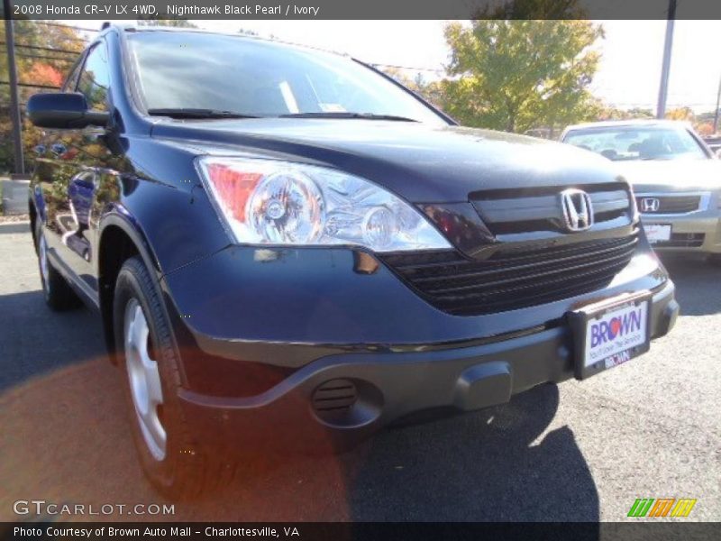 Nighthawk Black Pearl / Ivory 2008 Honda CR-V LX 4WD