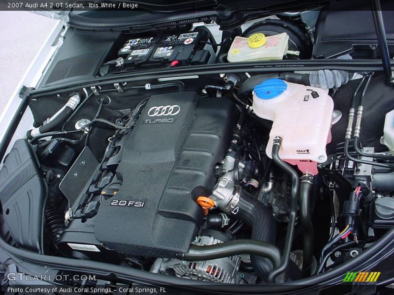 Ibis White / Beige 2007 Audi A4 2.0T Sedan