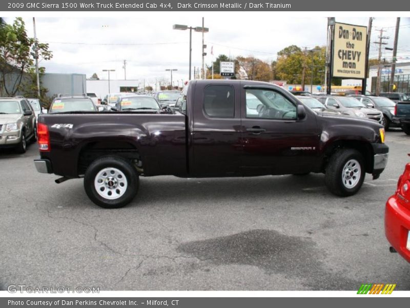  2009 Sierra 1500 Work Truck Extended Cab 4x4 Dark Crimson Metallic