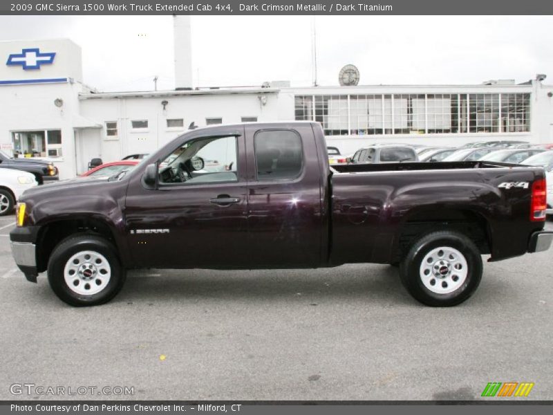  2009 Sierra 1500 Work Truck Extended Cab 4x4 Dark Crimson Metallic