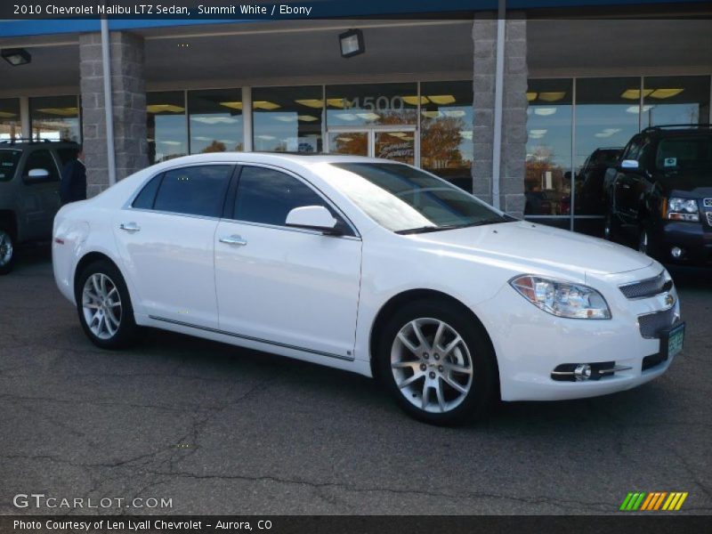 Summit White / Ebony 2010 Chevrolet Malibu LTZ Sedan