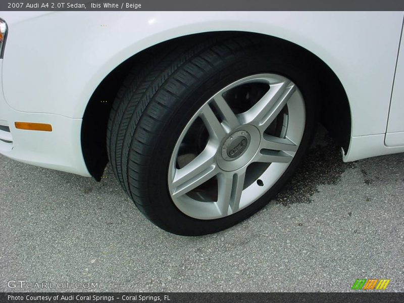 Ibis White / Beige 2007 Audi A4 2.0T Sedan
