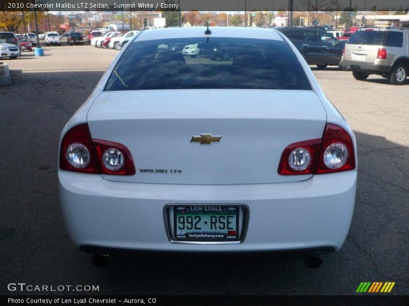 Summit White / Ebony 2010 Chevrolet Malibu LTZ Sedan