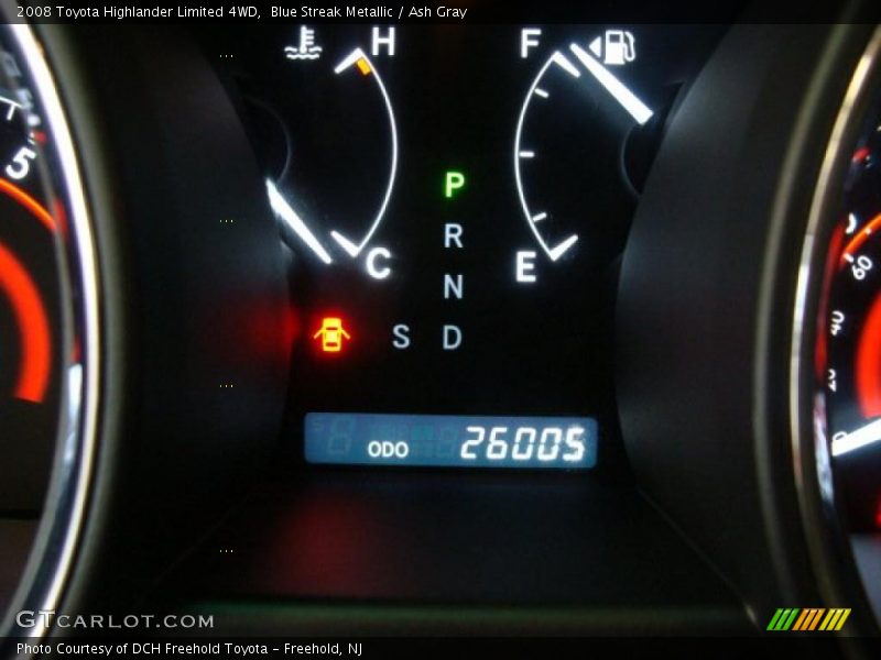Blue Streak Metallic / Ash Gray 2008 Toyota Highlander Limited 4WD