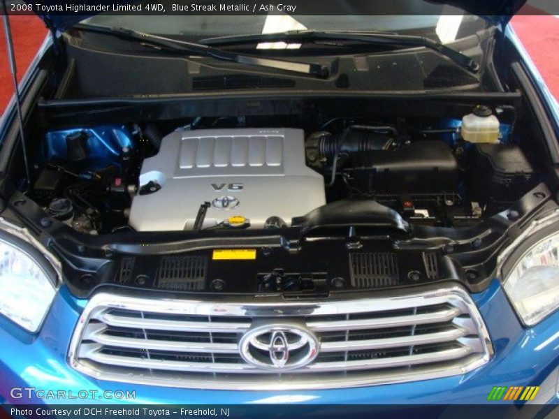 Blue Streak Metallic / Ash Gray 2008 Toyota Highlander Limited 4WD